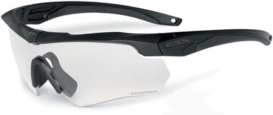ESS Crossbow Tactical Sunglasses, Black Frame with Clear/Smoke Lens, Anti-Fog