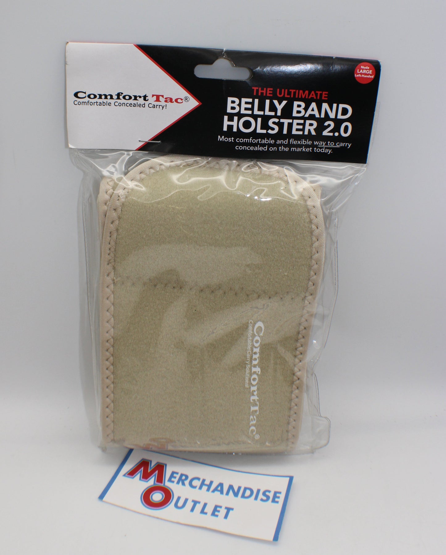 Belly Band Holster for Men and Women (Right Hand), Tan, Large