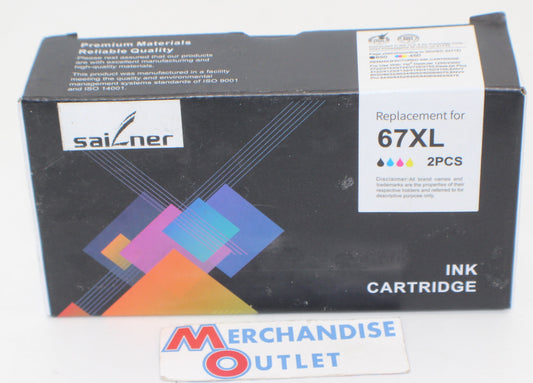 SAILNER 67XXL Ink Cartridge Black/Color Combo Pack