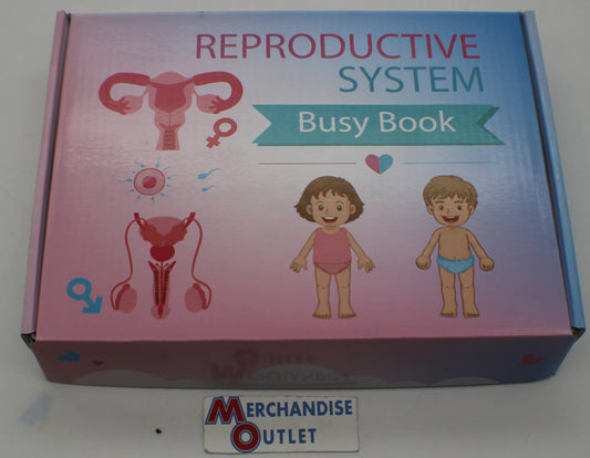 HONGDDY Busy Book for Kids, Male and Female Reproductive Organs Education Book