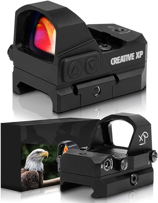 CREATIVE XP HD Red Dot Sight 3 MOA - Reflex Sight for Day & Night, GlassFalcon