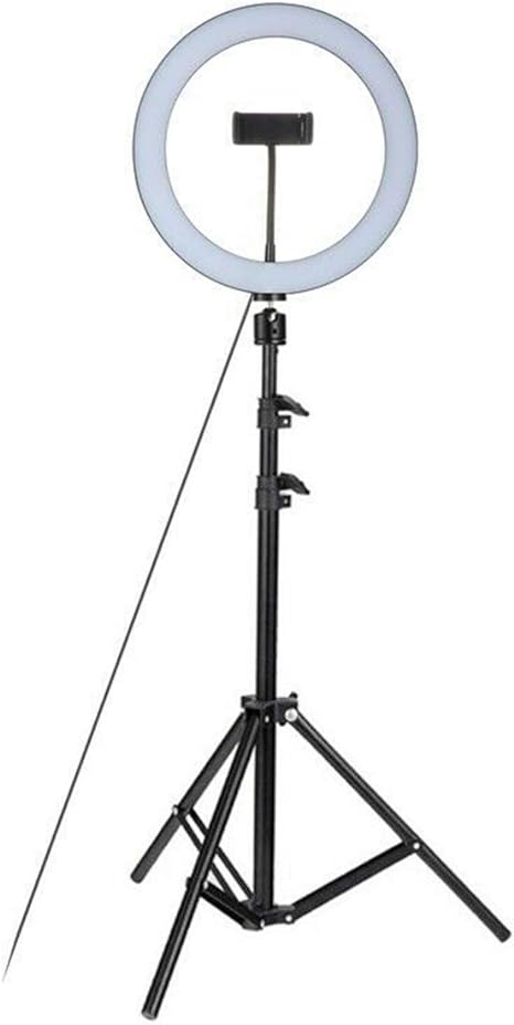 Selfie Ring Light with Tripod Stand and Phone Holder, 10.2"