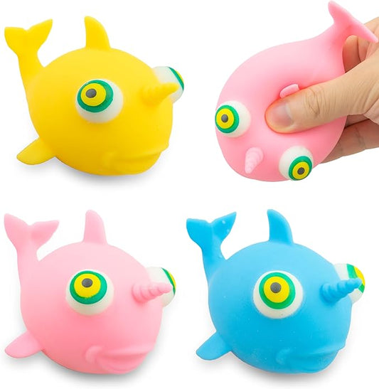 Narwhal Squisheez Squishy Stress Relief Balls