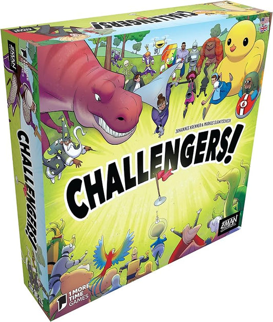 Challengers! Board Game, Ages 10+, 1-8 Players