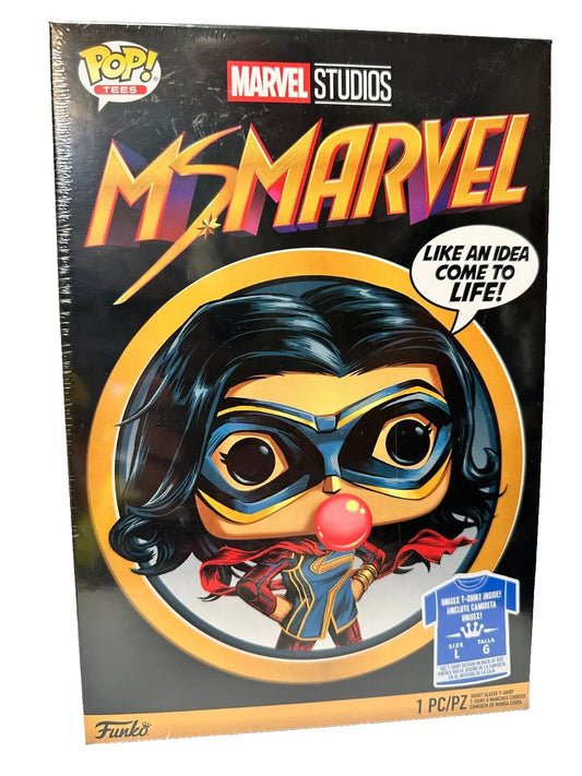 Funko Pop! Tees:  Ms. Marvel, Navy Blue